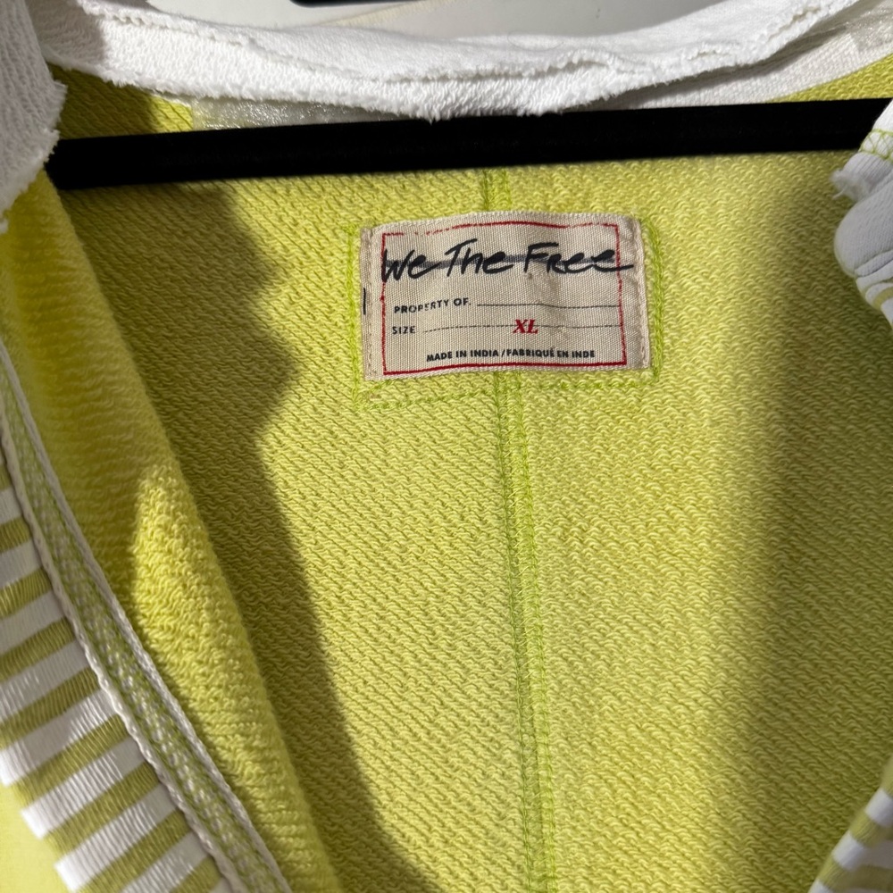 Free People We The Free Clean Prep Polo Pullover Top Light Green Size XL - Picture 6 of 8